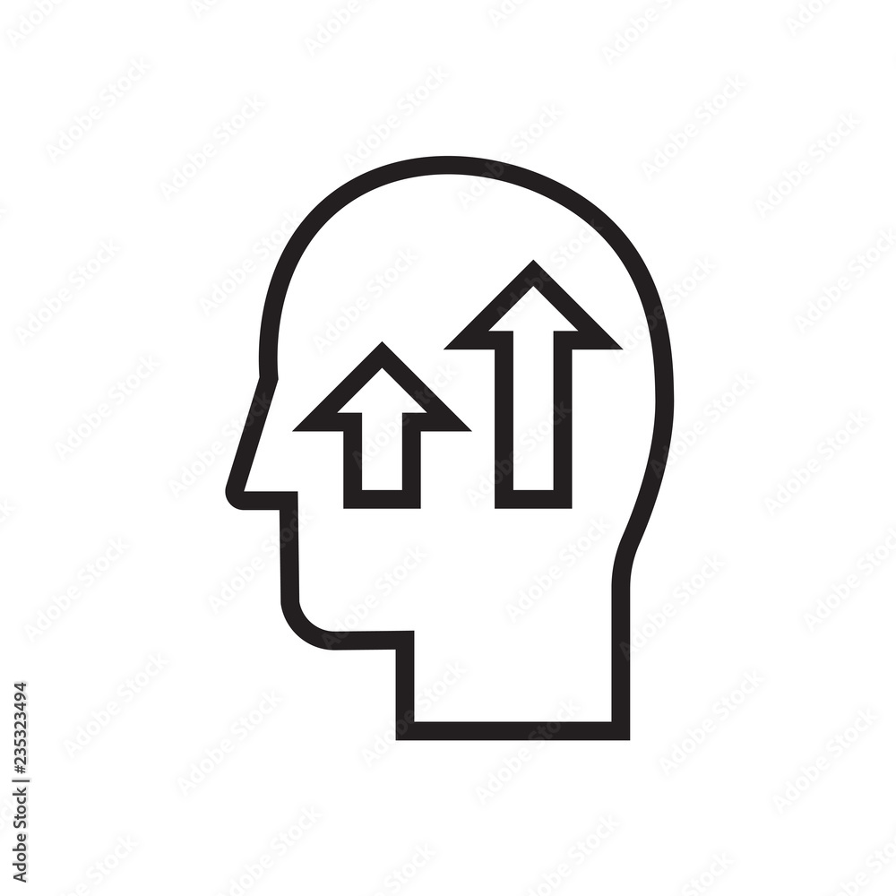 Up arrows arrows icon. Head with business and finance up arrows sign Up arrows arrows icon. Head with business and finance up arrows sign