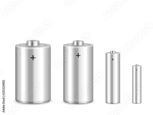 Alkaline battery set