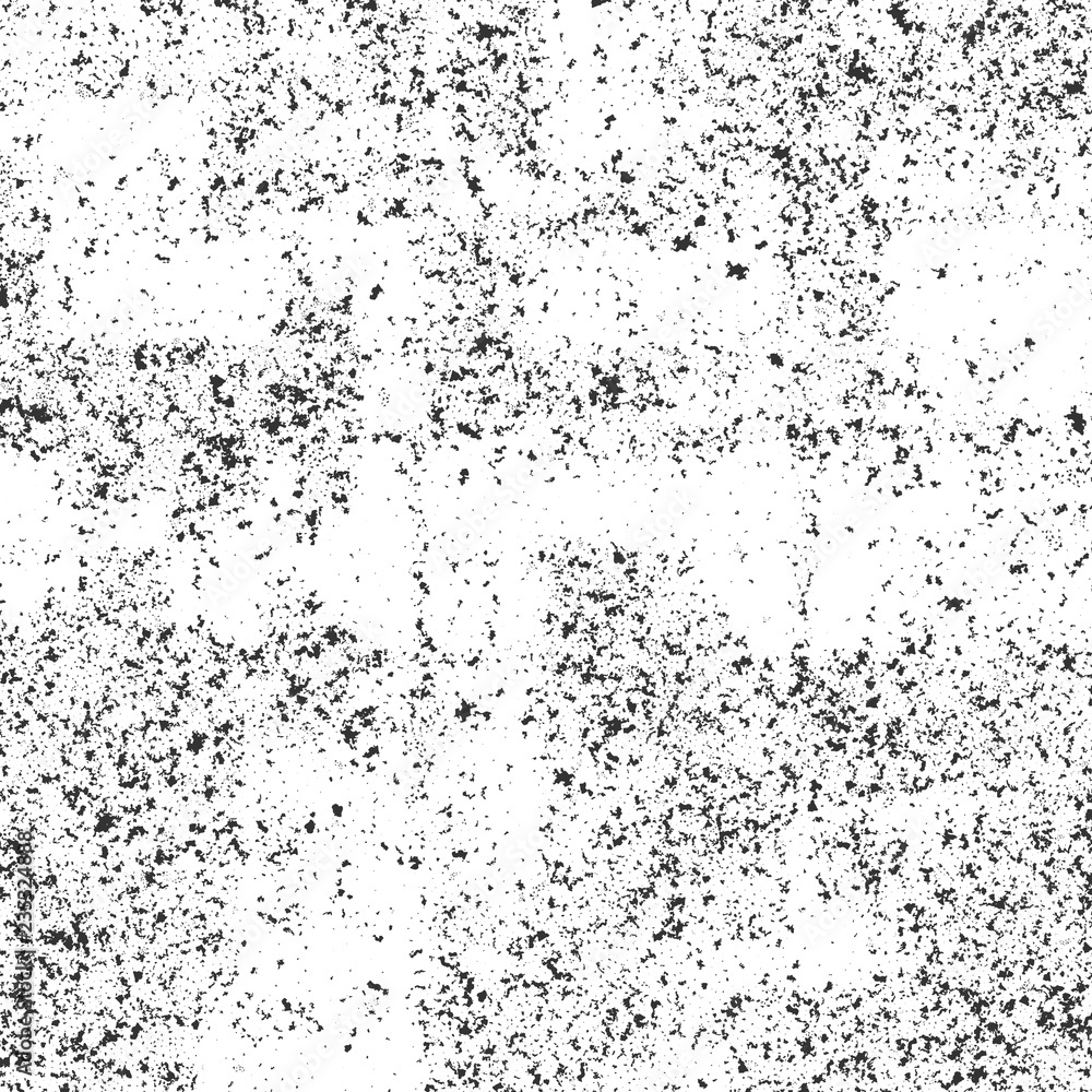 Abstract grunge texture. Monochromatic grainy illustration for imitation of various textured surfaces like stone, metal, concrete, etc., or any others grunge irregular structures