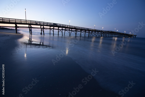Wallpaper Mural Fishing Pier on Oak Island at Sunrise Torontodigital.ca