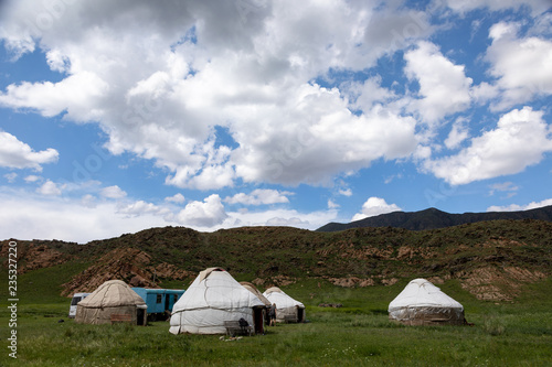 Jurtencamp Tuura Suu in Kirgistan © Winfried Rusch
