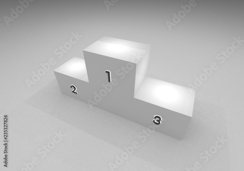 3D Stage Podium Scene with for Award