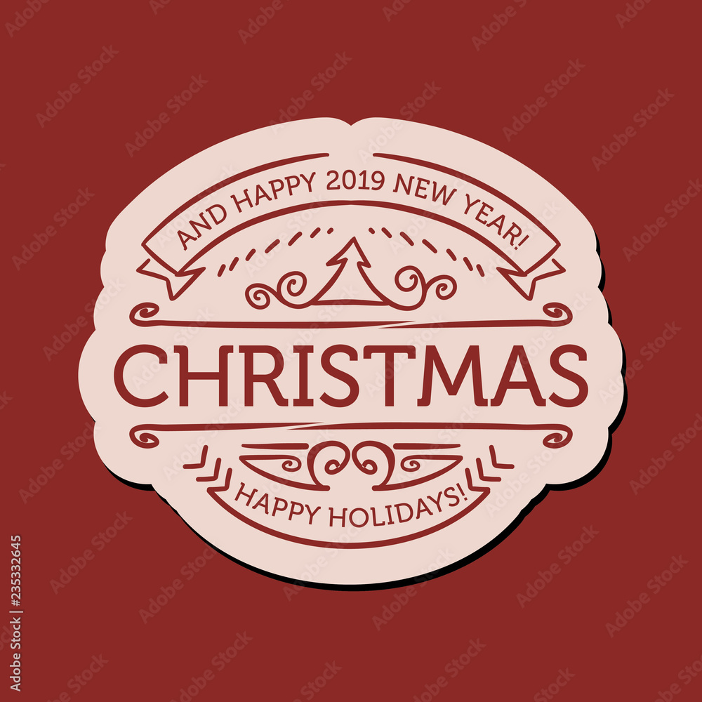 Merry Christmas hand written lettering Merry Christmas hand written lettering
