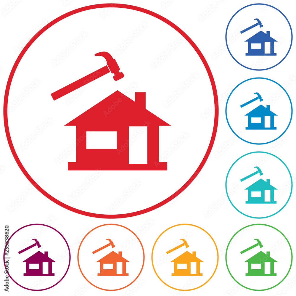 Fototapeta premium Roofer / slater icon