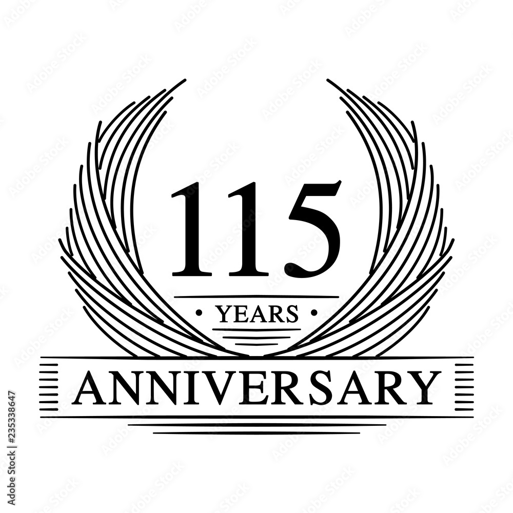 115 Years Anniversary Set. 115th Celebration Logo Collection. Vector and illustration.
115 Years Anniversary Set. 115th Celebration Logo Collection. Vector and illustration.