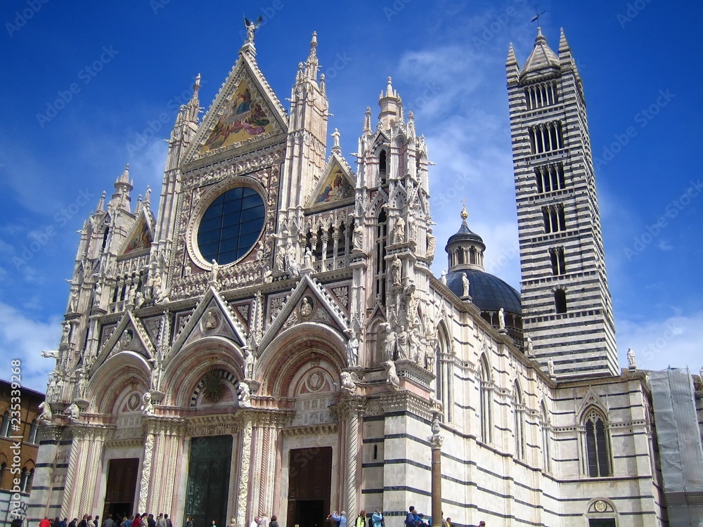 Duomo de Sienne, en Toscane (Italie)