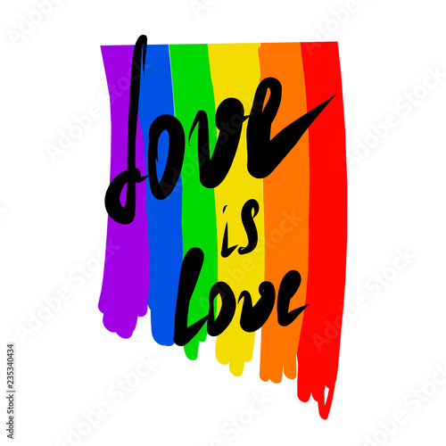 Gay pride LGBT flag. Vector illustration isolated on white background, clipart.