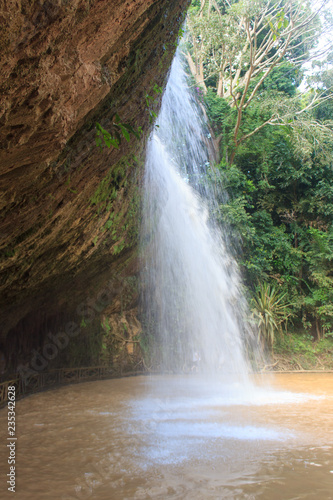 beautiful waterfall close to dalat in vietnam