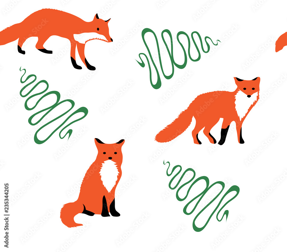 Vector Foxes and Trees Vector Foxes and Trees