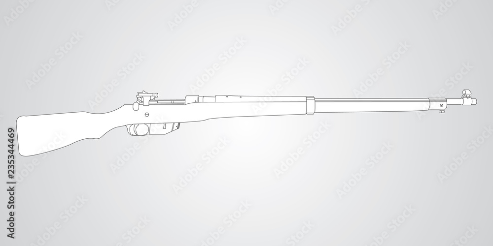 Ross Rifle Stock Vector | Adobe Stock