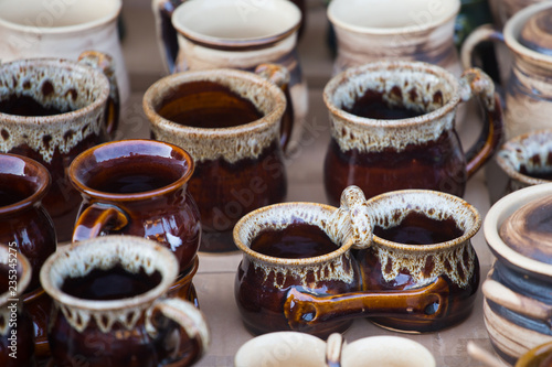 Traditional jugs from Zakopane, Poland