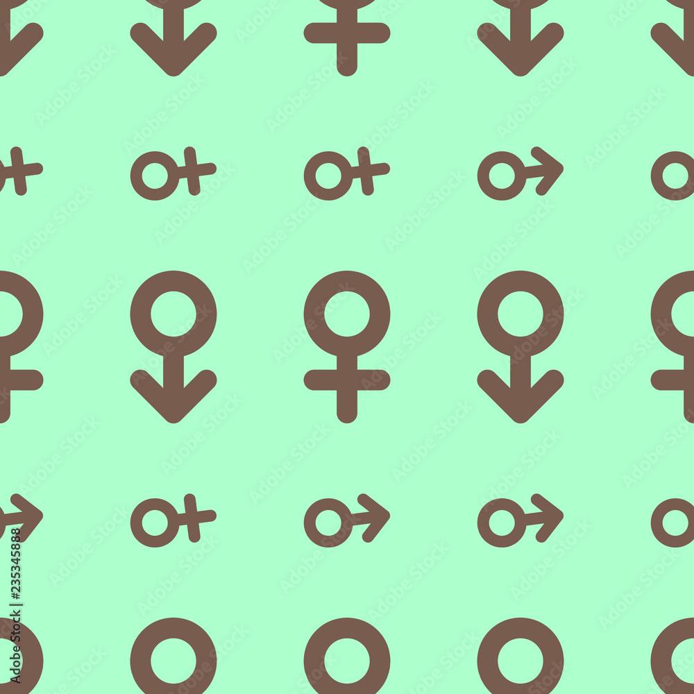 Seamless abstract background with sign of male or female. Effect, pattern, design & cover. Seamless abstract background with sign of male or female. Effect, pattern, design & cover.
