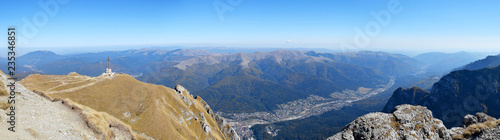 View over Busteni City from the Bucegi Mountains