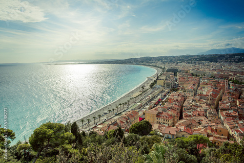 Beautiful cityscape of Nice, French riviera