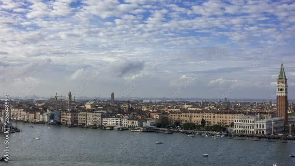 Timelapse - Cityscape of Venice with San Marco square, Italy Timelapse - Cityscape of Venice with San Marco square, Italy