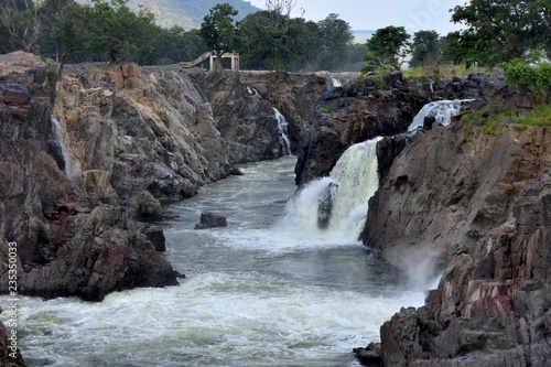 Mountain portion in Hogenakkal Falls