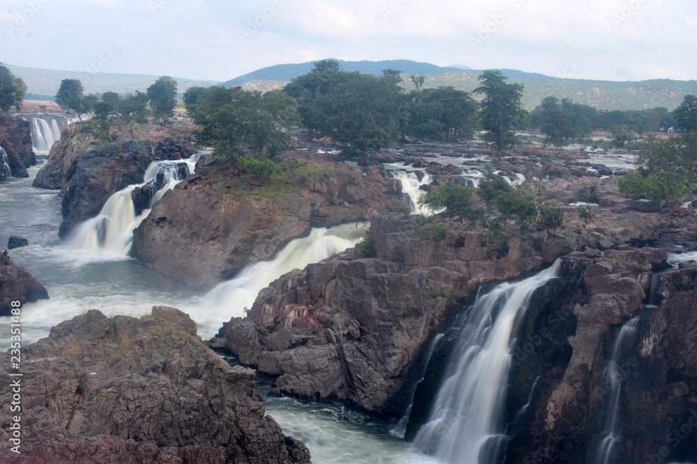 Hogenakkal Falls in Full Flow Hogenakkal Falls in Full Flow