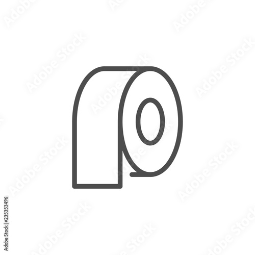 Tape roll line icon