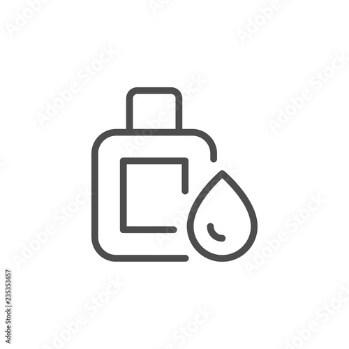 Medical drops line icon