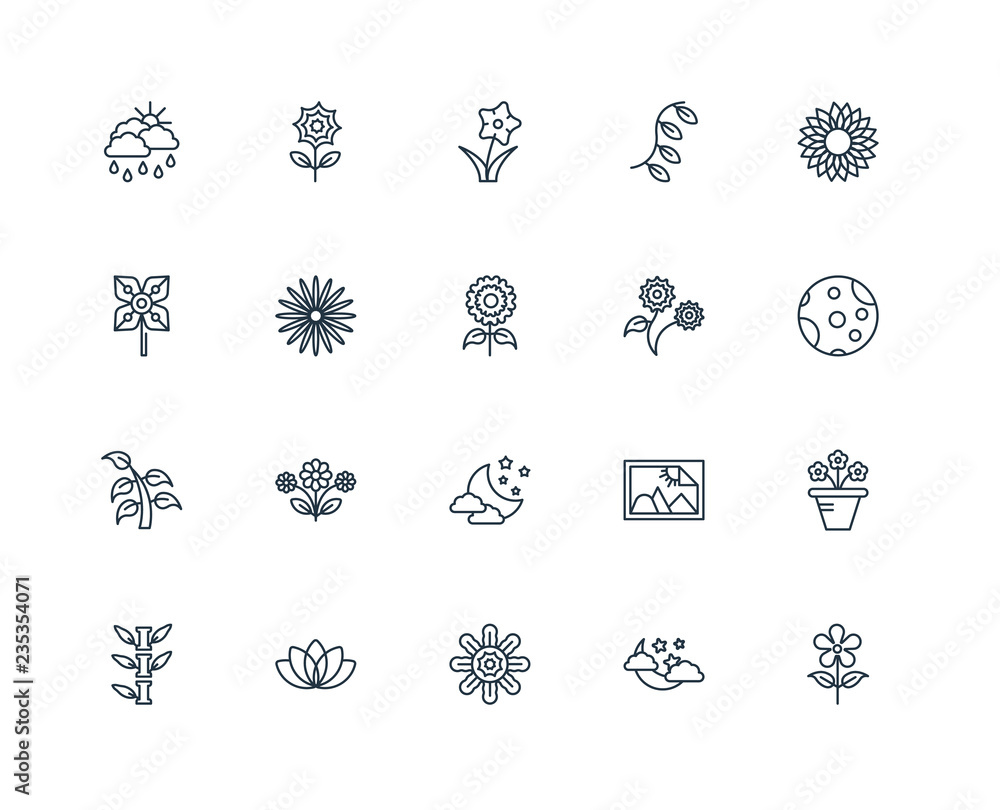 Set Of 20 Universal Editable Icons. Includes Elements Such As Fl Set Of 20 Universal Editable Icons. Includes Elements Such As Fl