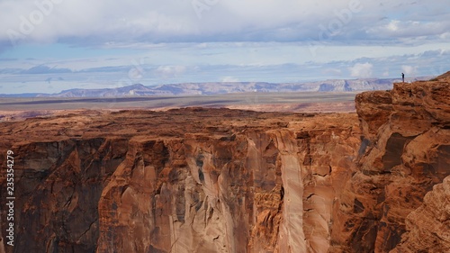 Beautiful aerial view of the Horseshoe Bend Clift  photo