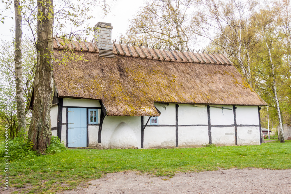 Old white house on coast of Stevns Klint - Denmark. Old white house on coast of Stevns Klint - Denmark.