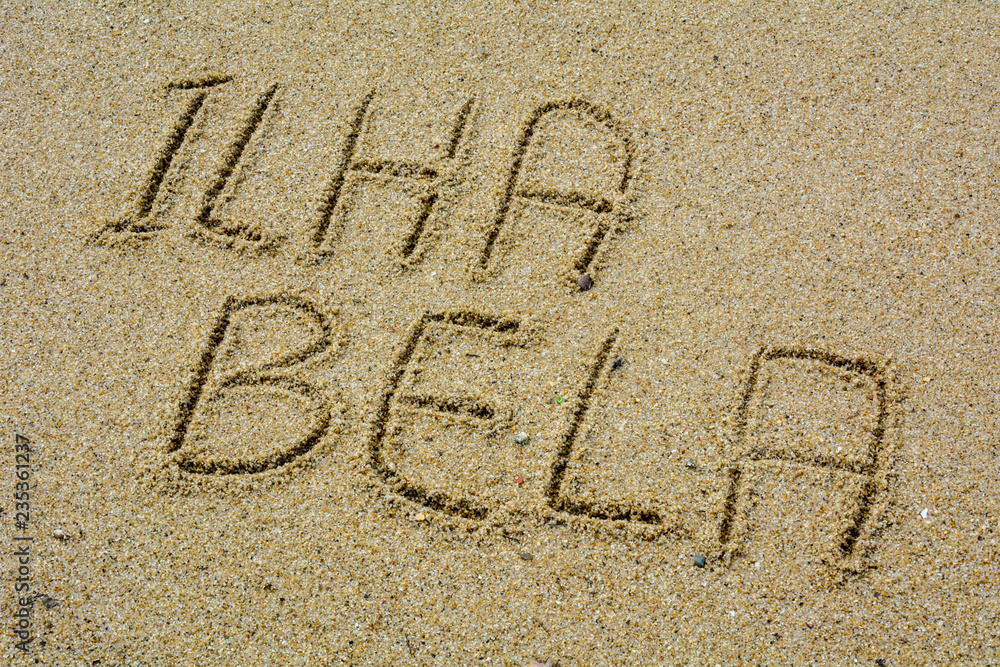 Fototapeta premium written in the sand