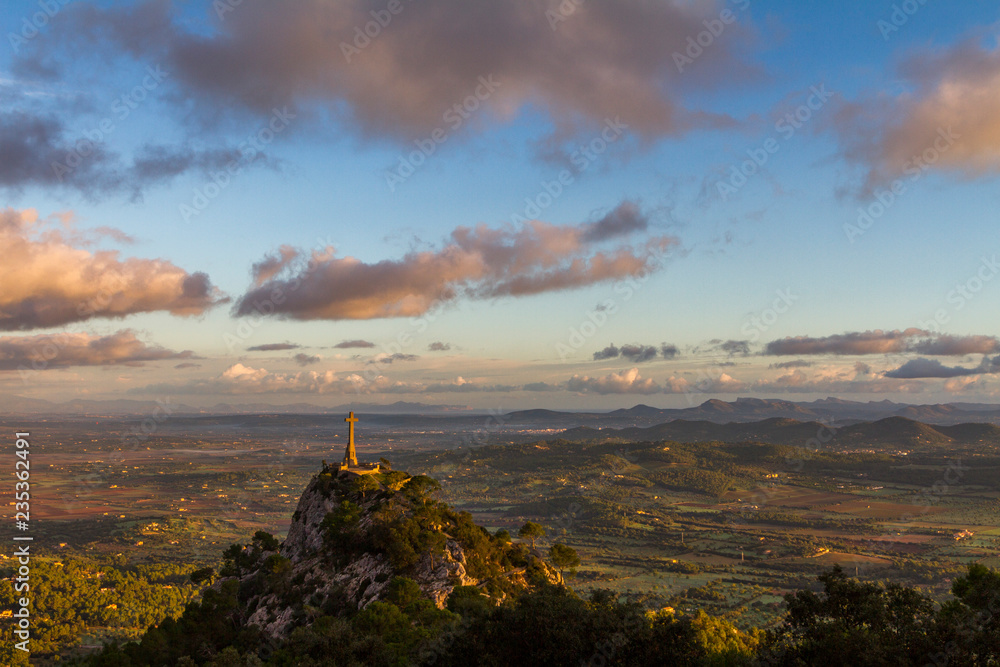 Cross at the Sant Salvador sanctuary, Mallorca