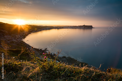 Tableau sur toile Sunset over Scarborough