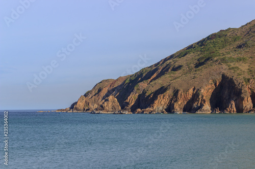 beautiful beach close to quy nhon, vietnam