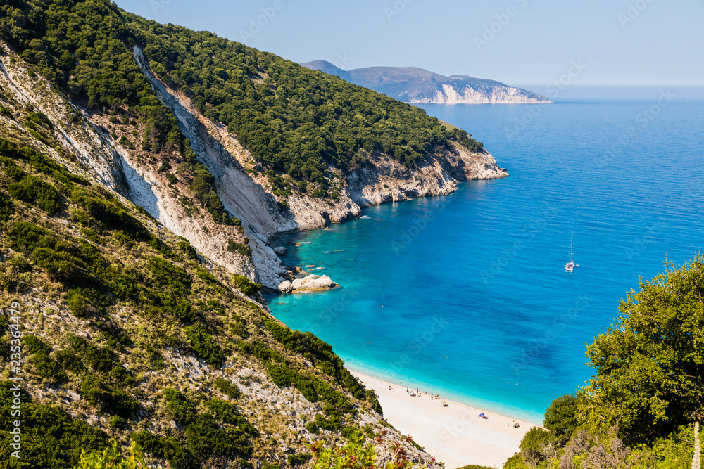 Griechenland, Ionisches Meer, Kefalonia, Myrtos Beach