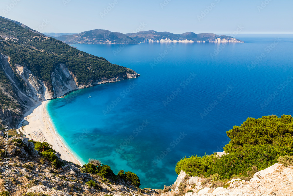 Griechenland, Ionisches Meer, Kefalonia, Myrtos Beach