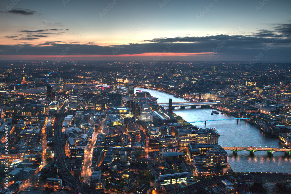 London's sight from the Shard building