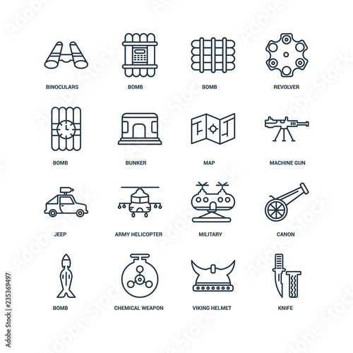 Set Of 16 Universal Editable Icons. Includes Elements Such As Kn