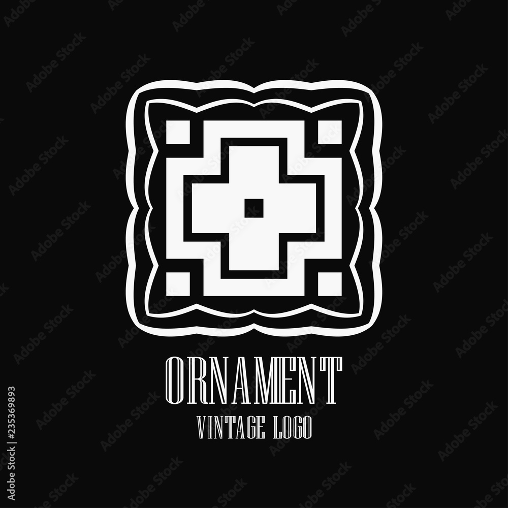 Obraz premium Art deco vintage logo