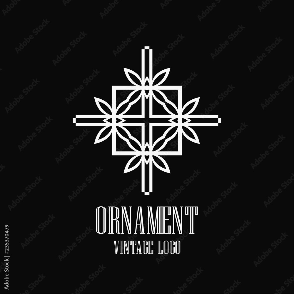 Fototapeta premium Art deco vintage logo