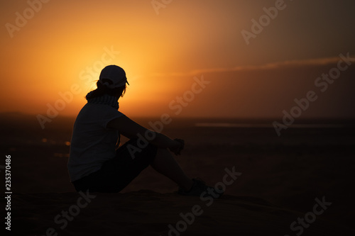 Paisaje de dunas desierto de Merzouga marruecos