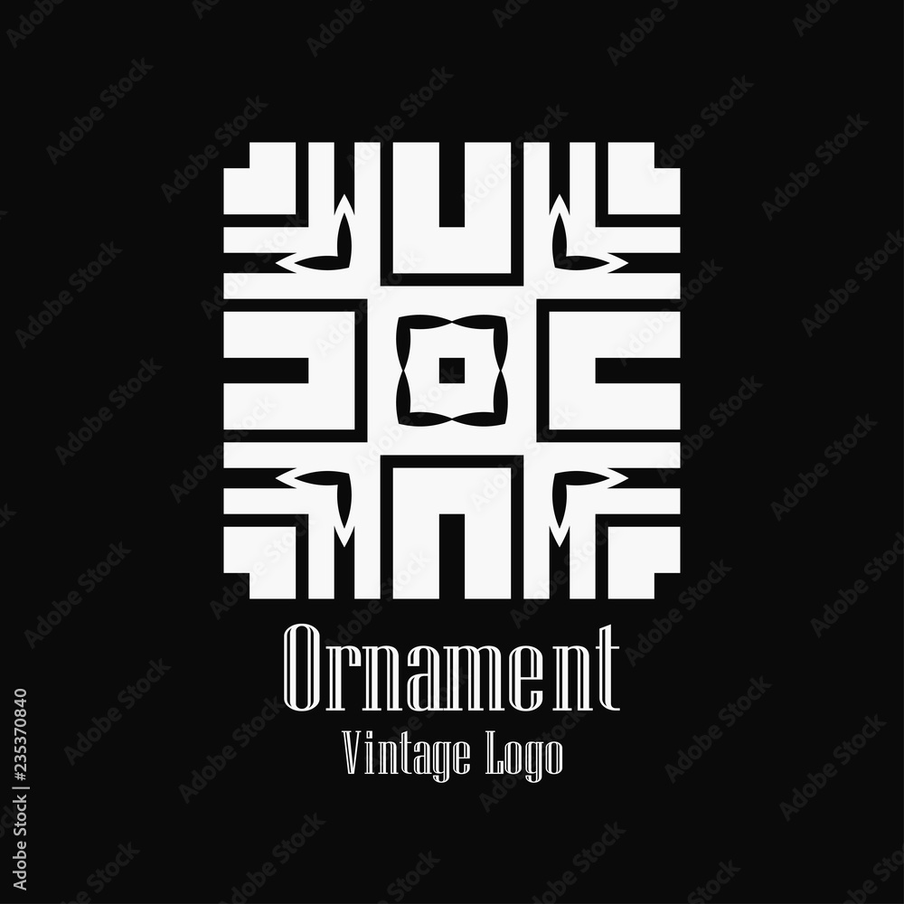 Fototapeta premium Art deco vintage logo