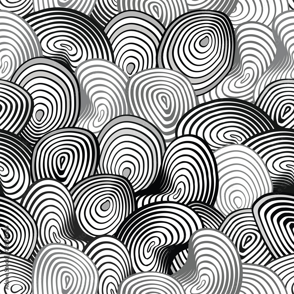 Black and white pattern with abstract waves. Can be used for desktop wallpaper or poster,for pattern fills, surface textures, web page backgrounds, textile and more. Black and white pattern with abstract waves. Can be used for desktop wallpaper or poster,for pattern fills, surface textures, web page backgrounds, textile and more.