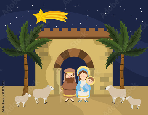 joseph and mary with jesus to epiphany celebration