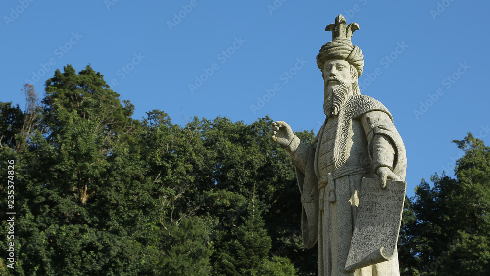 Fototapeta premium El Santuario del Bom Jesus en Braga, Portugal