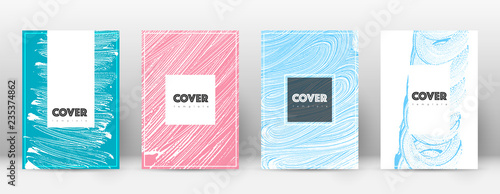 Cover page design template. Hipster brochure layou