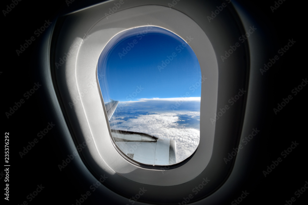 Airplane Window Cloudscape Airplane Window Cloudscape