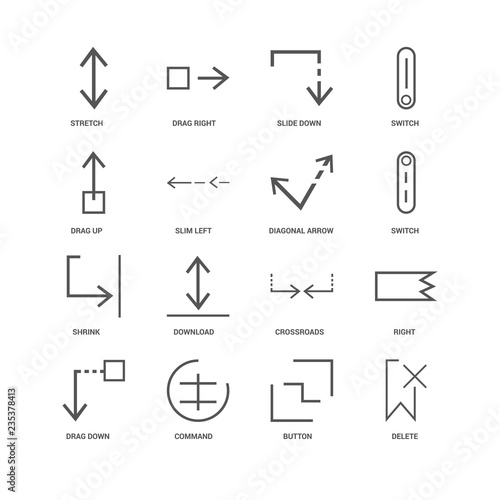 Viking runes and symbols collection.Hand drawn isolated set of