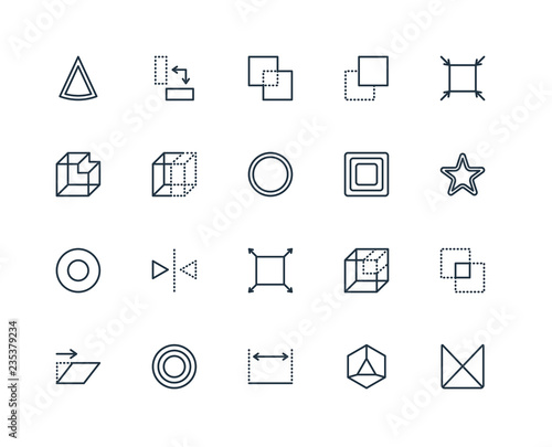 Set Of 20 Universal Editable Icons. Includes Elements Such As Cr