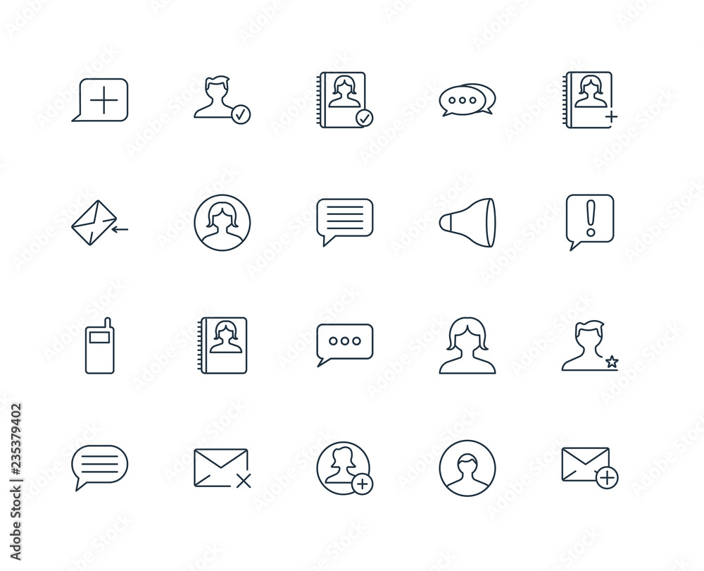Set Of 20 Universal Editable Icons. Includes Elements Such As Em Set Of 20 Universal Editable Icons. Includes Elements Such As Em