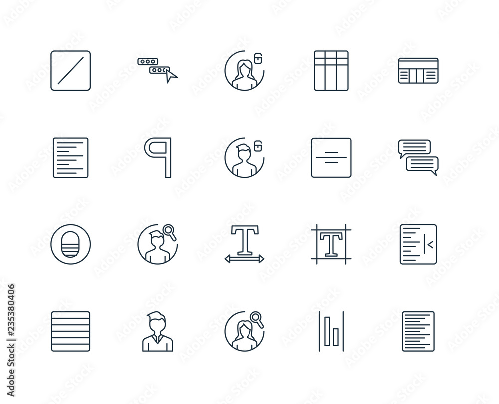 Set Of 20 Universal Editable Icons. Includes Elements Such As Le Set Of 20 Universal Editable Icons. Includes Elements Such As Le