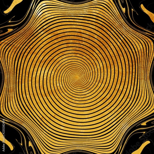 Gold spiral background