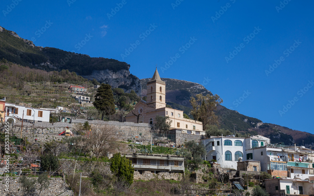 church in the city of Positano