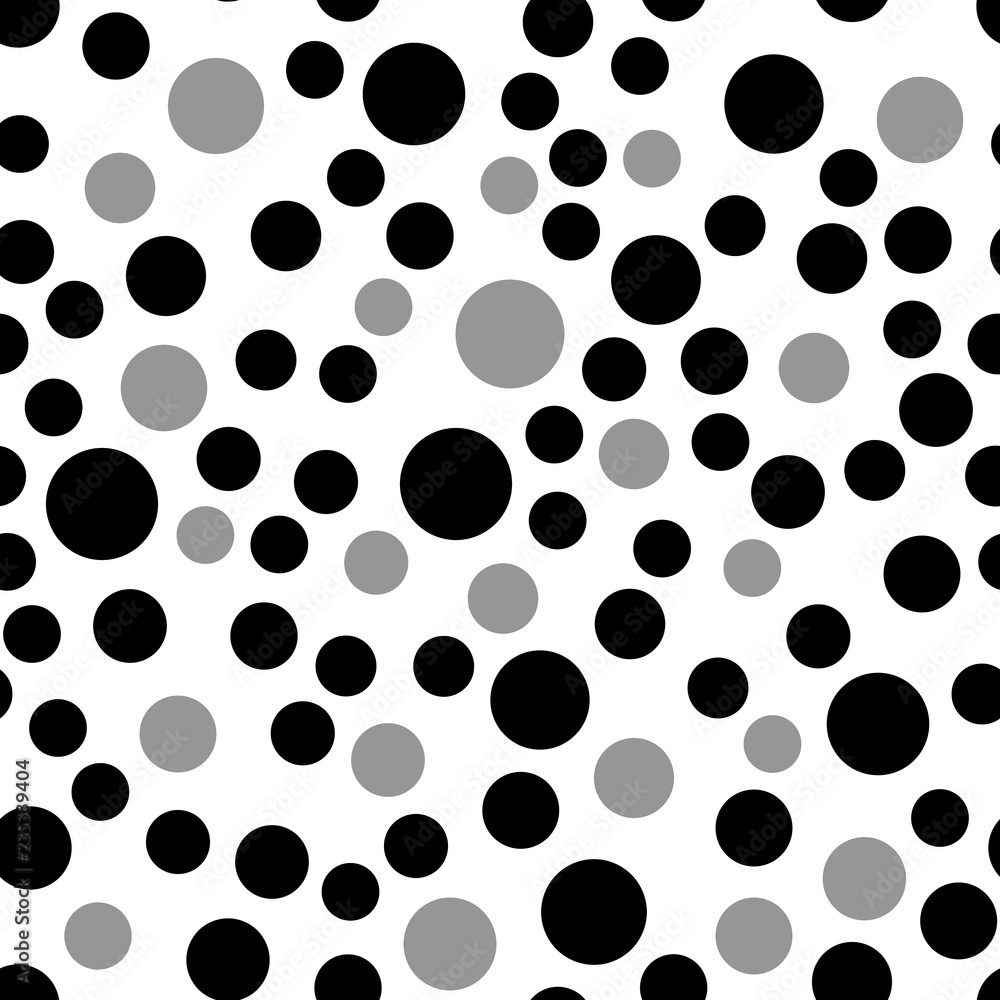 Abstract circles vector seamless pattern on white Abstract circles vector seamless pattern on white